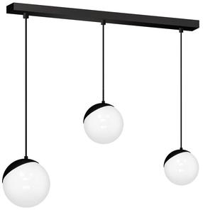 Šviestuvas lubų Milagro Sfera MLP7237, E14, 3 x 40 W, balta sp./juoda sp. / juoda sp.