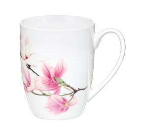  Puodelis Ambition Magnolia, balta sp./rožinė sp., 0.37 l
