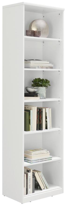 Knygų lentyna Easy MT_TSO-REG-EASY-55/194/36-BI, balta, 55 cm x 36 cm x 195 cm