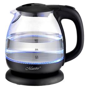 Elektriskā tējkanna Maestro MR-055, 1 l, caurspīdīga krās./melna krās.