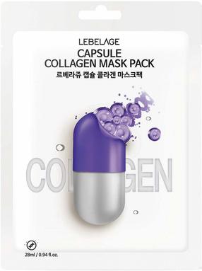 Veido kaukė Lebelage Capsule Collagen, 28 ml