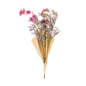 Dirbtinė puokštė Domoletti, žalia sp./rožinė sp., 75 cm