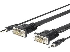 Kabelis Vivolink Pro PROVGAMCS1.8 VGA Micro, Audio, 4.6 m, juoda sp.