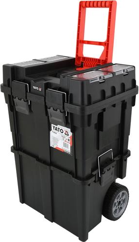 Įrankių vežimėlis Yato YT-09160, 49.5 cm x 35 cm x 71 cm, juoda sp./raudona sp.