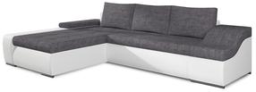 Угловой диван Ontario Sawana 21, Soft 17, белый цв./серый цв., левый, 200 x 296 см x 88 см