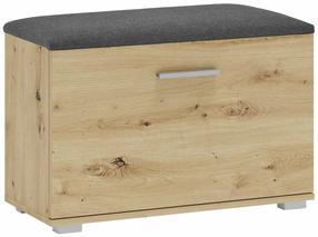 Batų spintelė Lima ST2, artisan oak sp., 34 cm x 70 cm x 45 cm