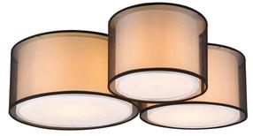 Lampa griesti Trio Burton 611490332, E27, 3 x 60 W, balta krās. / melna krās.