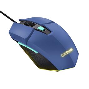 Vadu spēļu pele Trust GXT 109 FELOX, zila krās.