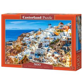 Dėlionė Castorland Greece Oia Santorini Island, 33 cm x 47 cm, 500 vnt.