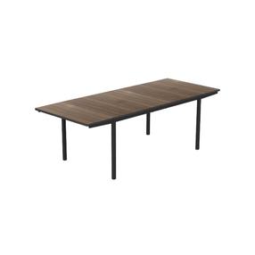 Aialaud Keter Deco Porto Nova Extendable, must v./pähklipuu v., 200 - 280 cm x 94 cm x 75 cm