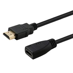 Kabelis Savio CL-132 HDMI male - HDMI female HDMI male, HDMI female, 1 m, melna krās.