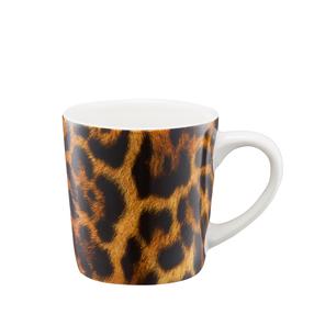 Puodelis Ambition Animal Leopard, ruda sp./juoda sp., 0.09 l