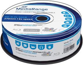 Ierakstāms kompaktdisks MediaRange, 50 GB, 25gab.