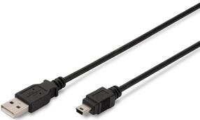 Vads Assmann AK-300108-010-S Mini USB male, USB 2.0 A male, 1 m