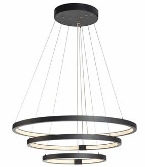 Šviestuvas kabinamas SLV One Triple Dali 1002913, LED, 3000 - 4000 °K, 3 x 64 W, juoda sp. / juoda sp.