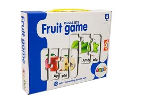 Edukacinė dėlionė Lean Toys Fruit Game, įvairių spalvų, 10 vnt.
