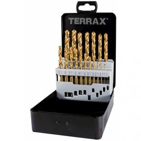 Metalo grąžtų rinkinys Ruko Terrax, metalas/aliuminiui/ketui, hss-g tin, cilindrinis, 1 mm