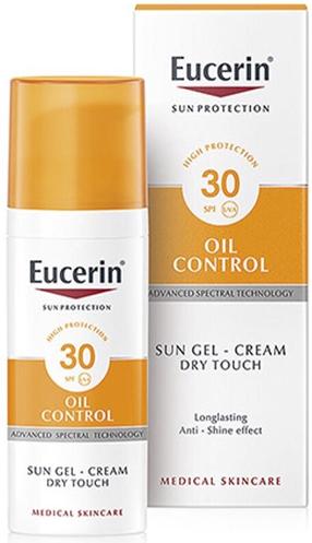 Päevituse hoolduskreem tooted näole Eucerin Oil Control Dry Touch SPF30, 50 ml