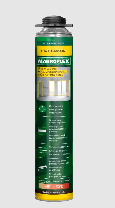 Vaht Makroflex Low Expansion Pro, 750 ml