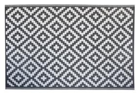 Paklājs āra terasēm Scandi 000640, balta krās./pelēka krās., 180 cm x 120 cm