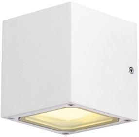 Sieninis lauko šviestuvas SLV Sitra Cube, 4.5W, GX53, IP44, balta sp., 10.8 cm x 11.5 cm