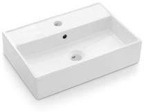 Vonios praustuvas Turin 0017B, keramika, 50 cm x 35 cm x 12 cm, balta sp.