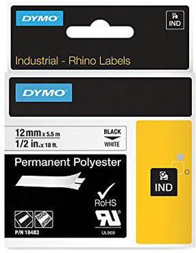 Лентa с этикетками Dymo Rhino, 500 см