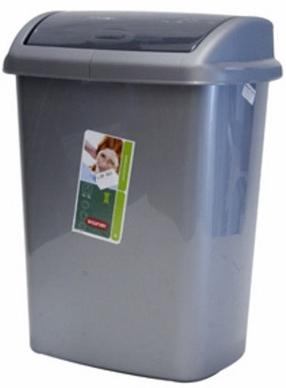 Šiukšliadėžė Curver Dominik, pilka sp., 10 l, 36 cm x 25 cm