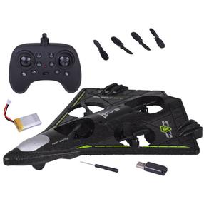 Žaislinis dronas Fighter RC0751, 25 cm, juoda sp./žalia sp.