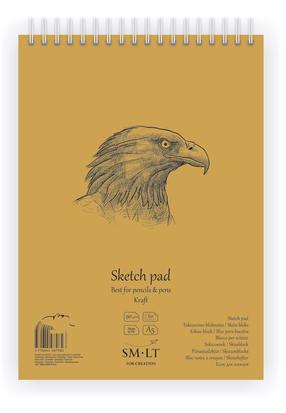 Piešimo popierius Smiltainis Sketch Pad, A5, 90 g/m², balta sp., 21 cm x 14.8 cm, 60 lapų vnt.