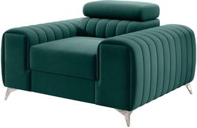 Krėslas Laurence Nube 35, turkio sp./žalia sp., 97 cm x 125 cm x 105 cm