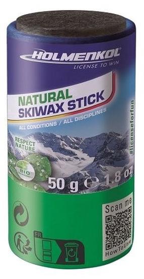 Slēpju vasks Holmenkol Natural Skiwax Stick, 50 g, Melna krās.