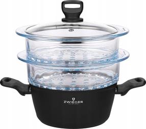 Prekė su pažeista pakuote. Puodas Zwieger Stiga, Ø20 cm, 3 l, juoda sp.