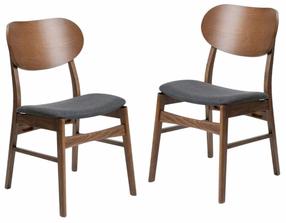 Kėdžių rinkinys Homla Nergu 245325, matinė, ruda sp., 54 cm x 46 cm x 80 cm, 2 vnt.