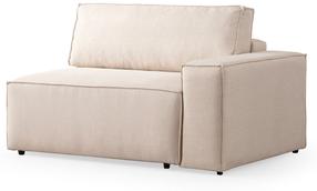 Kampinė sofa - lova Atelier Del Sofa Pirlo, kreminė sp./tamsiai pilka sp., kairinė, 260 x 100 cm x 88 cm