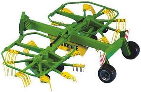 Игрушечный прицеп Bruder Krone Dual Rotary 02216, 1:16, желтый цв./зеленый цв.