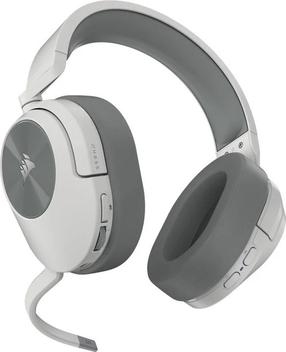 Bezvadu spēļu austiņas Corsair HS55, balta krās.