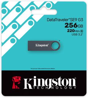 USB atmintinė Kingston DTSE9G3, juoda sp., 256 GB