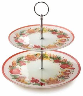 Serviravimo padėklas Mondex Santa Lila, Ø 25 cm, Raudona sp./Įvairių spalvų