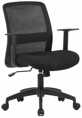 Darbo kėdė Home4you Faro 18427, 56 x 62 x 87 - 95 cm, juoda sp.