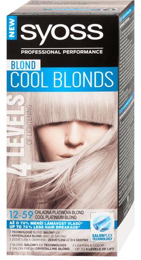 Juuksevärv Syoss Classic Cool Blonds, cool platinum blond v., Cool Platinum Blond 12-59, 50 ml