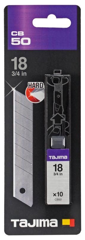 Ломающиеся лезвия TAJIMA Dora CB50, 10 см, cталь, 10 шт.