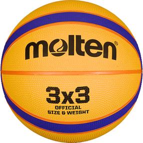 Basketbola bumba Molten 3x3 Offical, 6 izmērs, zila krās./oranža krās.
