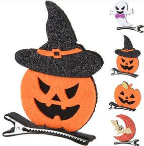 Plaukų segtukai Halloween 491661120, aukso sp./balta sp./juoda sp.