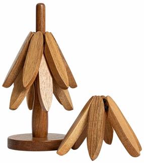 Gėrimų padėkliukai Homla Xmas Mokka 245298, 20 cm x 20 cm, Ruda sp.