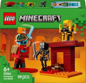 Konstruktorius LEGO® Minecraft Lavos mūšis Nether dimensijoje 21266, 99 vnt.