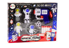 Игрушечное оружие, c аксессуарами Lean Toys Space Team, 13 см Белый цв./Многоцветный
