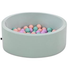 Baseins ar bumbiņām Kalune Design Bubble Pops, ⌀ 7 cm, piparmētra (mint) krās. rozā krās.