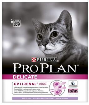 Kuiv kassitoit Pro Plan Delicate, kalkun/riis, 0.4 kg