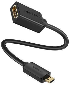 Adapteris Ugreen Micro HDMI to HDMI 20134 HDMI, HDMI Micro, 0.2 m, melna krās.